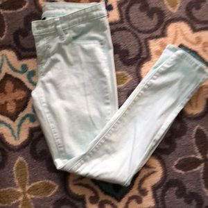 Mint green jeans